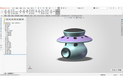 三维复刻童年：SOLIDWORKS 打造喷射喷射蘑菇