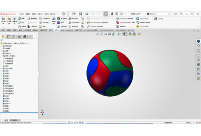 一颗足球的&ldquo;诞生&rdquo;：SOLIDWORKS五个命令搞定球面分块，你能猜到第几步最关键吗？