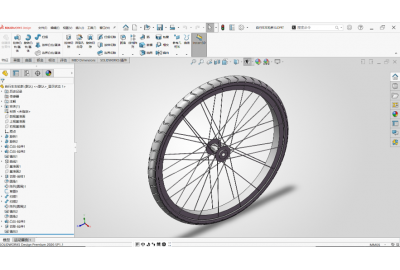 SOLIDWORKS单车设计实战&mdash;&mdash;车轮篇：实体与阵列建模全流程