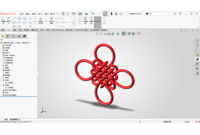 技术帖：如何用基准网格+圆形扫描，在SOLIDWORKS中精准&ldquo;编织&rdquo;中国结？
